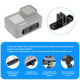 PULUZ Base Pieghevole Magnetica a Sgancio Rapido per GoPro HERO12/11/10/9/8/MAX – Adattatore Universale in Alluminio con Foro da 1/4”