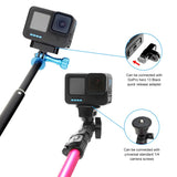 PULUZ Base Pieghevole Magnetica a Sgancio Rapido per GoPro HERO12/11/10/9/8/MAX – Adattatore Universale in Alluminio con Foro da 1/4”