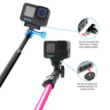PULUZ Supporto Magnetico a Sgancio Rapido per GoPro HERO12/11/10/9/8/MAX – Base Pieghevole in Lega di Alluminio con Attacco 1/4"