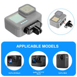 PULUZ Supporto Magnetico a Sgancio Rapido per GoPro HERO12/11/10/9/8/MAX – Base Pieghevole in Lega di Alluminio con Attacco 1/4"