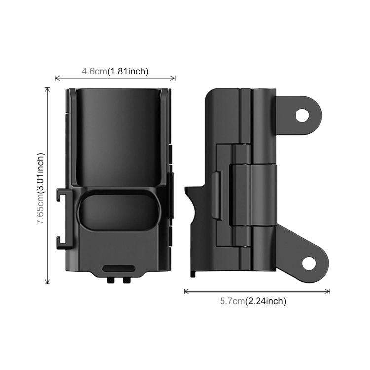 PULUZ Supporto Adattatore con Slitta Fredda per DJI Osmo Pocket 3 – Doppia Ganascia, Compatibile con Treppiedi, Clip, Magneti