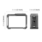 PULUZ Gabbia per GoPro HERO13/12/11/10/9 Black - Supporto in Lega di Alluminio con Slitta Fredda e Adattatore Audio
