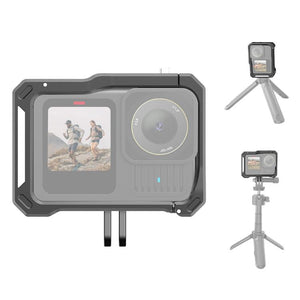 PULUZ Gabbia per GoPro HERO13/12/11/10/9 Black - Supporto in Lega di Alluminio con Slitta Fredda e Adattatore Audio