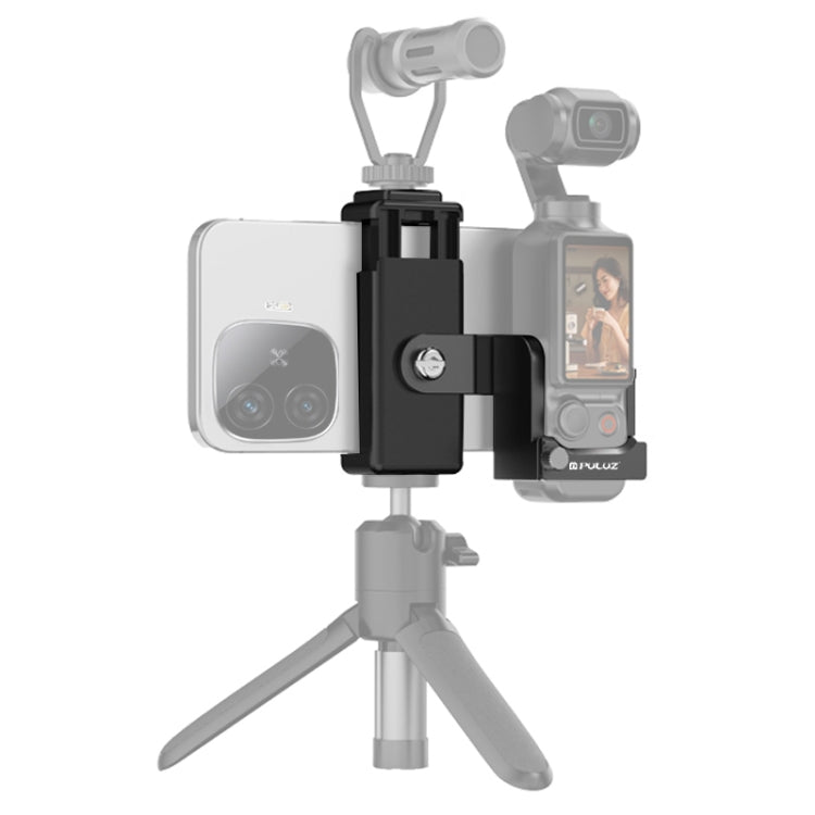 PULUZ Supporto Adattatore per Morsetto di Espansione per DJI Osmo Pocket 3 – Con Slitta Fredda e Filettatura 1/4"