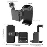 PULUZ Supporto Adattatore per Morsetto di Espansione per DJI Osmo Pocket 3 – Con Slitta Fredda e Filettatura 1/4"
