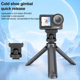 Adattatore Base a Sgancio Rapido Cold Shoe per DJI Osmo Action 5 Pro / 4 / 3 - Regolazione Inclinazione e Compatibilità Estesa