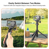 PULUZ Mini Selfie Stick Magnetico a Sgancio Rapido per Action Camera - Altezza Regolabile, Stabilità Migliorata, Leggero e Portatile