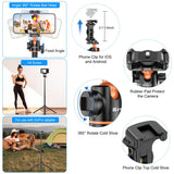 PULUZ 1.3m Selfie Stick Treppiede 2 in 1 per Vlog e Streaming Live con Attacco Cold Shoe – Estensibile e Regolabile fino a 141,5 cm