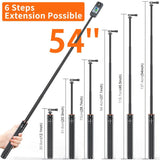 PULUZ Selfie Stick 2 in 1 Treppiede Estensibile da 1,3 m per Fotocamera e Smartphone - Perfetto per Vlog, Video in Streaming e Foto di Gruppo