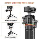 PULUZ Mini Phone Camera Extension Treppiede Stand 360 gradi testa a sfera Col...