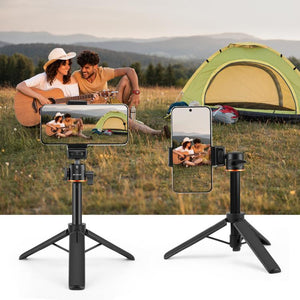 PULUZ Mini Phone Camera Extension Treppiede Stand 360 gradi testa a sfera Col...