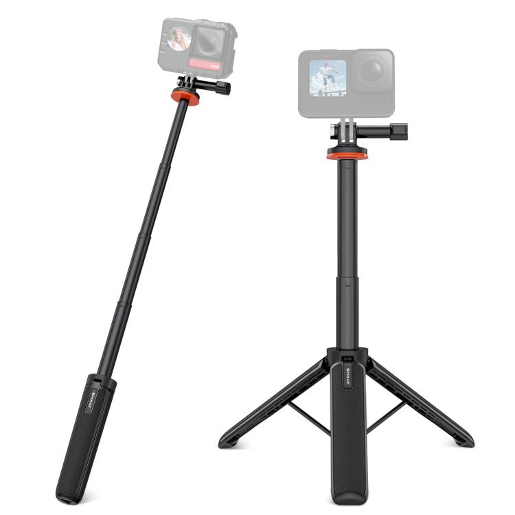 PULUZ Treppiede Selfie Stick Estensibile per Action Camera – Compatibile con GoPro, DJI, Insta360