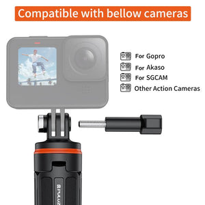 PULUZ Treppiede Selfie Stick Estensibile per Action Camera – Compatibile con GoPro, DJI, Insta360