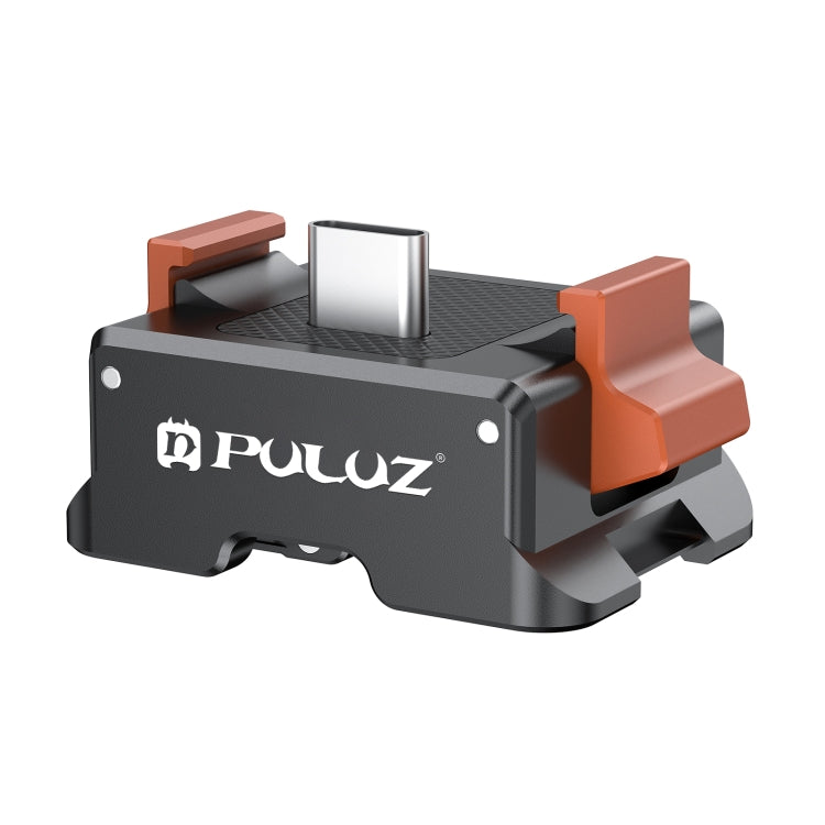 PULUZ Adattatore di Montaggio a Sgancio Rapido per DJI Osmo Pocket 3 – Base di Ricarica e Supporto con Foro per Treppiede