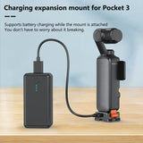 PULUZ Adattatore di Montaggio a Sgancio Rapido per DJI Osmo Pocket 3 – Base di Ricarica e Supporto con Foro per Treppiede
