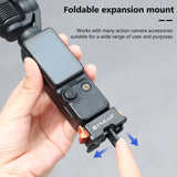 PULUZ Adattatore di Montaggio a Sgancio Rapido per DJI Osmo Pocket 3 – Base di Ricarica e Supporto con Foro per Treppiede