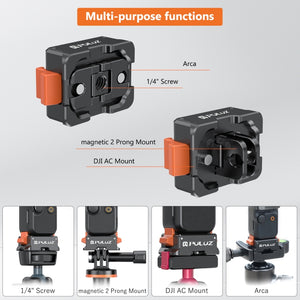 PULUZ Adattatore di Montaggio a Sgancio Rapido per Base DJI Osmo Pocket 3