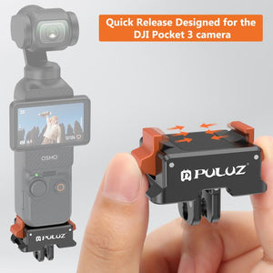 PULUZ Adattatore di Montaggio a Sgancio Rapido per Base DJI Osmo Pocket 3