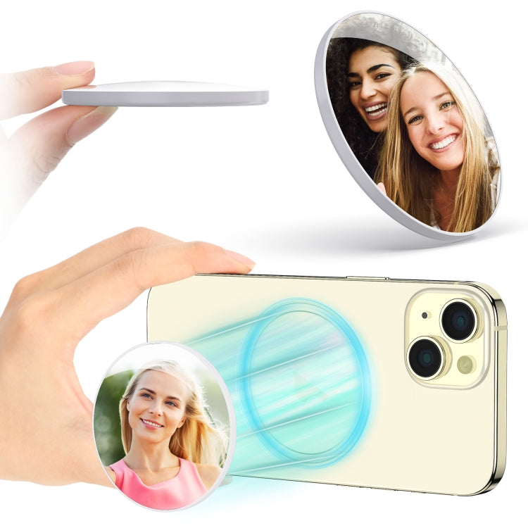 PULUZ Specchio Magnetico MagSafe per Cellulare - Piccolo, Compatto e Facile da Trasportare