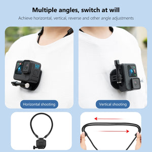 Supporto Magnetico per Action Camera - Compatibile con GoPro, DJI Osmo, Insta360 - Indossabile e Regolabile