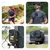 Supporto Magnetico per Action Camera - Compatibile con GoPro, DJI Osmo, Insta360 - Indossabile e Regolabile