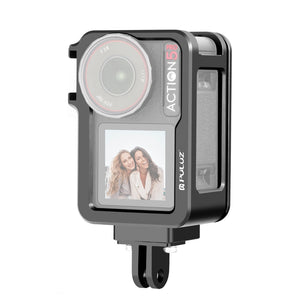 PULUZ Gabbia in Metallo con Adattatore e Slitta Fredda per DJI Osmo Action 5 Pro – Frame Espansione Accessori