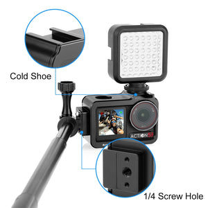 PULUZ Gabbia in Metallo con Adattatore e Slitta Fredda per DJI Osmo Action 5 Pro – Frame Espansione Accessori