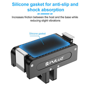Base Magnetica a Sgancio Rapido PULUZ in Metallo per DJI Osmo Action 5 Pro – Compatibile con 1/4” Accessori