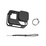 Custodia Protettiva in Silicone PULUZ per Insta360 Ace Pro 2 con Copriobiettivo, Cinturino da Polso e Cordino