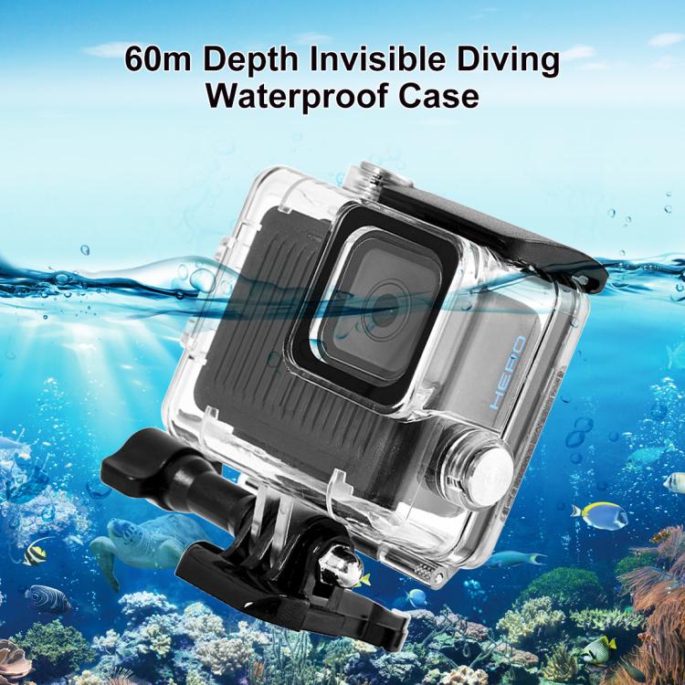 For GoPro HERO 4K 2024 PULUZ 60m / 196ft Waterproof Housing Protective Case w...