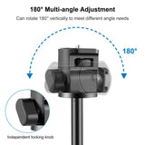 PULUZ Treppiede Telescopico 2m in Lega di Alluminio – Cavalletto a 8 Sezioni per Luci Video, Fotocamere e Smartphone con Vite 1/4" e Slitta Fredda