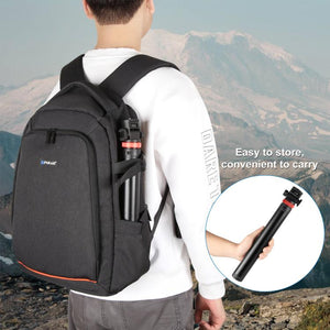 PULUZ Treppiede Telescopico 2m in Lega di Alluminio – Cavalletto a 8 Sezioni per Luci Video, Fotocamere e Smartphone con Vite 1/4" e Slitta Fredda