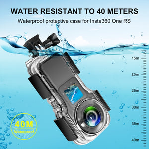 Wasserdichtes Gehäuse für Insta360 One RS 1 Zoll 360 Edition