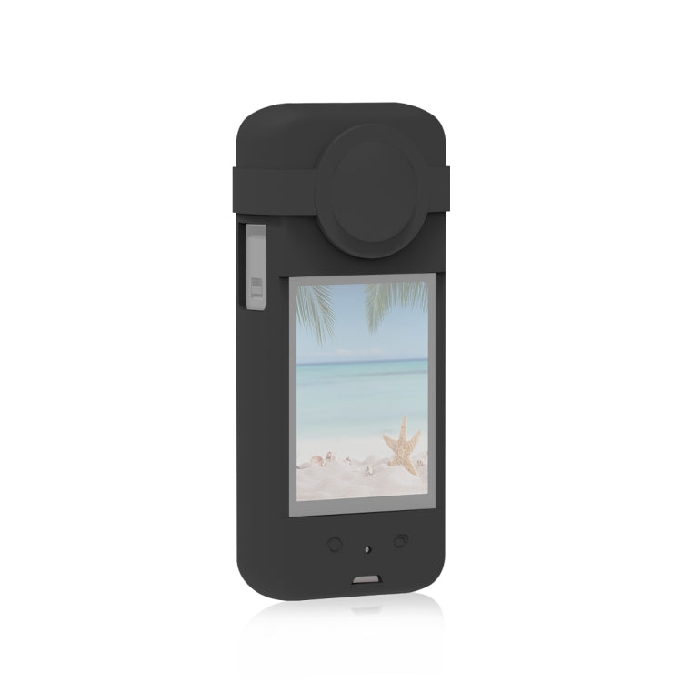 Für Insta360 X3 PULUZ Silikon-Schutzhülle mit Objektivdeckel ...