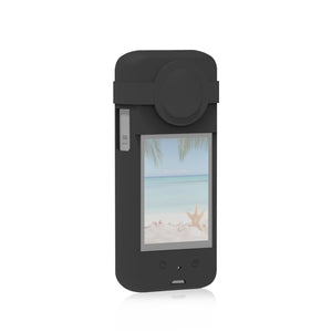 Für Insta360 X3 PULUZ Silikon-Schutzhülle mit Objektivdeckel ...