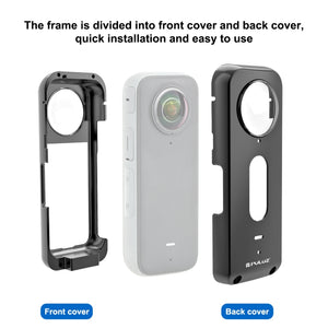 Per Insta360 X3 PULUZ Telaio protettivo per gabbia protettiva in metallo con ...