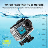 Für DJI Osmo Action 3/4 PULUZ 40 m wasserdichtes Unterwassergehäuse mit Pat...