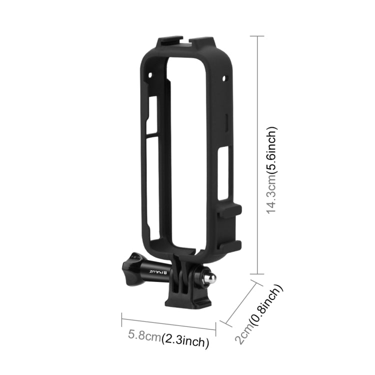 Für Insta360 X3 PULUZ Cold Shoe PC-Kunststoff-Schutzrahmen mit Ständer...
