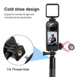 Für Insta360 X3 PULUZ Cold Shoe PC-Kunststoff-Schutzrahmen mit Ständer...