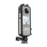 Für Insta360 X3 PULUZ Cold Shoe PC-Kunststoff-Schutzrahmen mit Ständer...