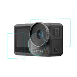Für DJI Osmo Action 3/4 PULUZ 3-in-1-Objektiv, explosionsgeschützte Folie für ...