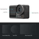Für DJI Osmo Action 3/4 PULUZ 3-in-1-Objektiv, explosionsgeschützte Folie für ...