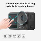 Für DJI Osmo Action 3/4 PULUZ 3-in-1-Objektiv, explosionsgeschützte Folie für ...