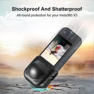 Für Insta360 X3 PULUZ Silikon-Schutzlinsenabdeckung, Silikon-Objektivabdeckung