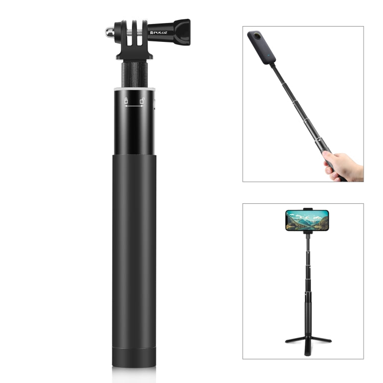 PULUZ 73,5 cm Selfie-Einbeinstativ aus Metall mit unsichtbarer Adapterbasis ...