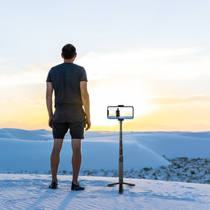 PULUZ 73,5 cm Selfie-Einbeinstativ aus Metall mit unsichtbarer Adapterbasis ...