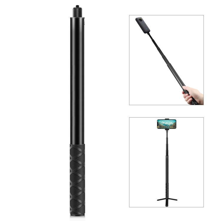 PULUZ Metall-Selfie-Einbeinstativ 157 cm für Insta360 One RS / X2 / X3 ...