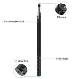 Monopiede per selfie in metallo PULUZ 157 cm per Insta360 One RS / X2 / X3���...