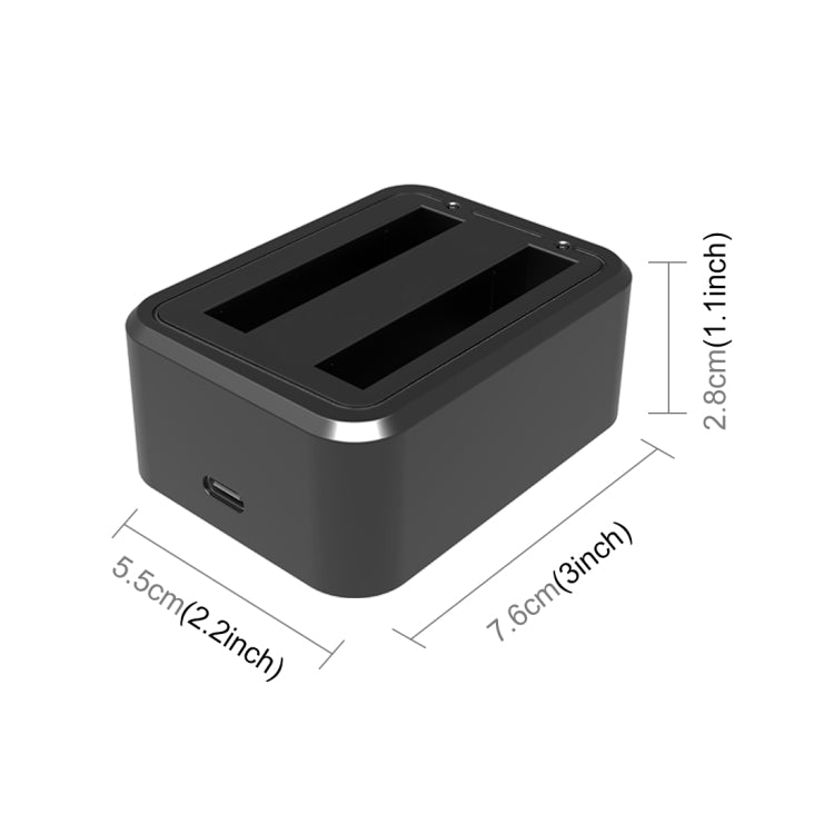 Per Insta360 X3 PULUZ USB Caricabatterie doppio con indicatore luminoso������...