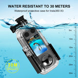 Für Insta360 X3 PULUZ 30 m Unterwasser-Wasserschutzgehäuse ...